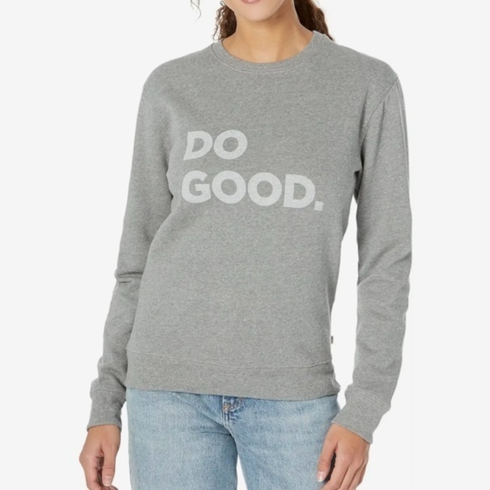 Cotopaxi grey do good Crewneck sweatshirt
